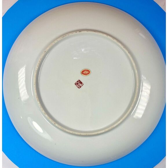 Japanese porcelain plate, Dish, gold rim, Art Mark, 10 1/2", beautiful plate - Picture 6 of 12